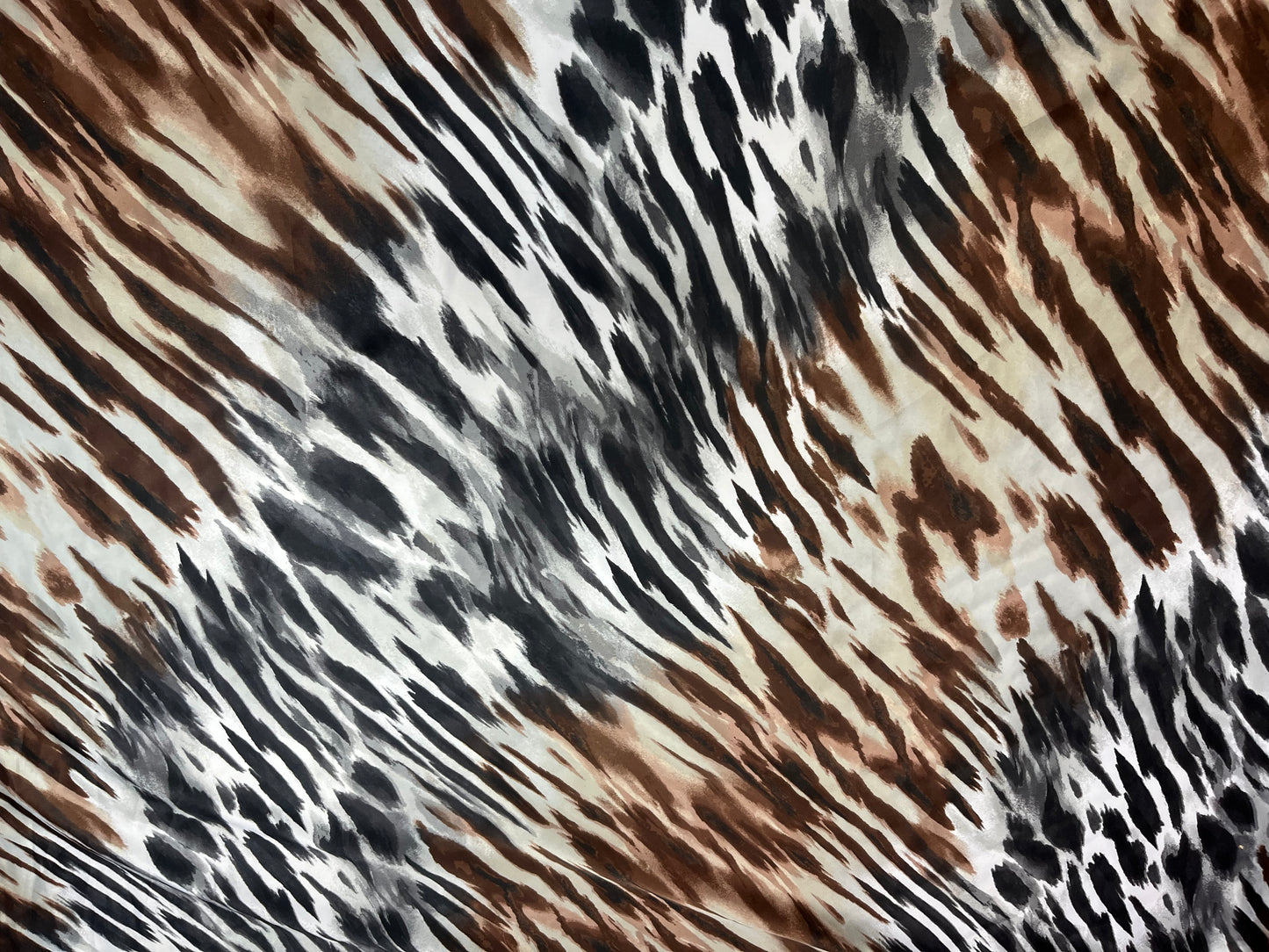 Wild Rag 45x45 black/brown zebra/ animal print