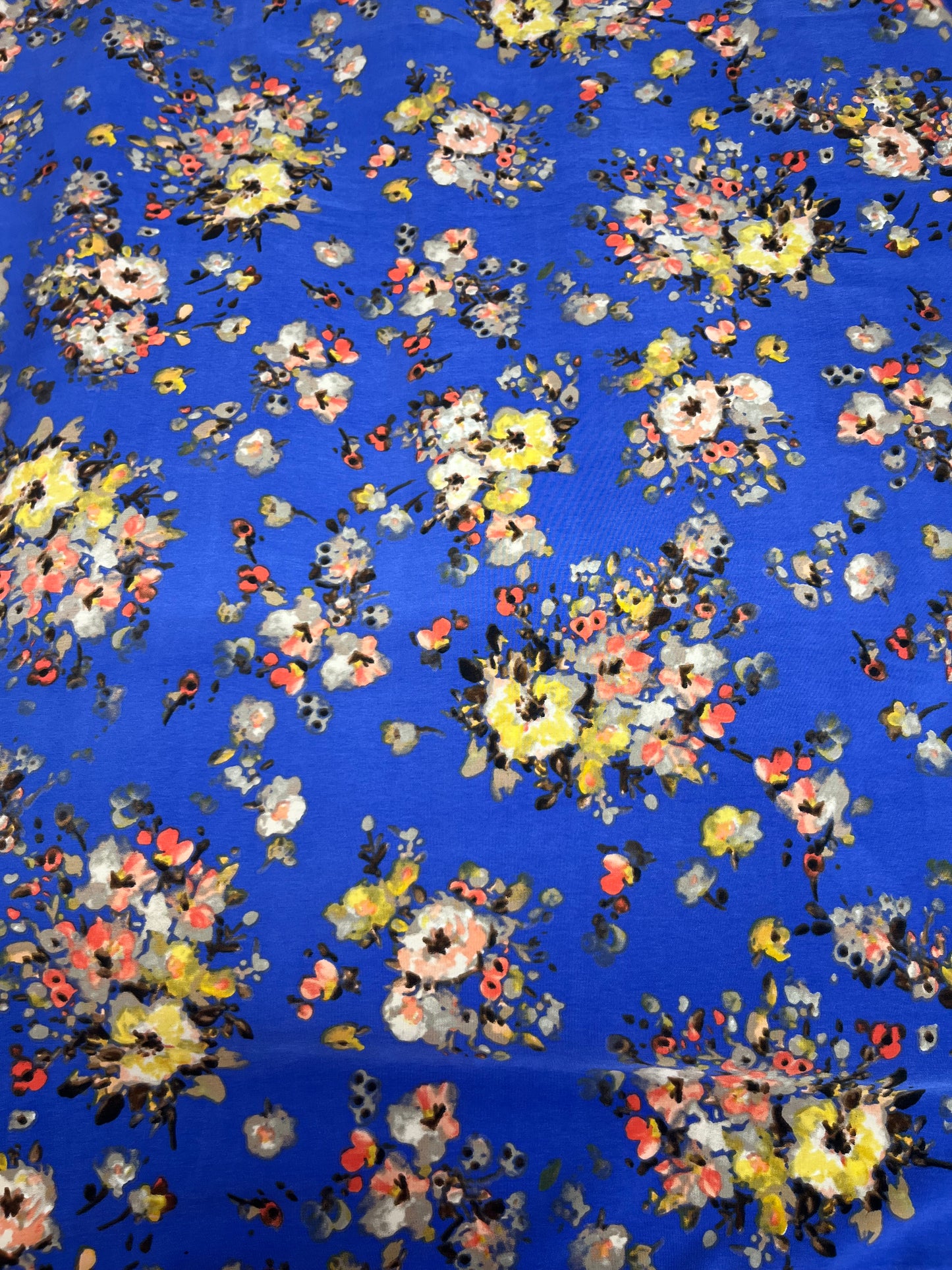 Wild Rag 45x45 blue/yellow pink floral