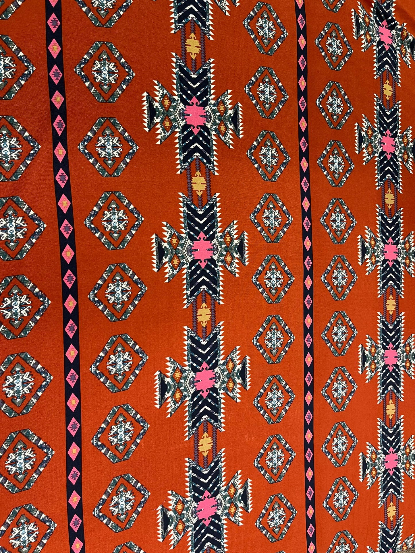 Wild Rag45x45 burnt orange tribal