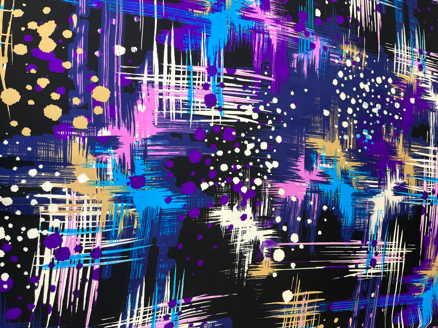 Wild Rag 45x45 black/blue/pink/purple sky pattern