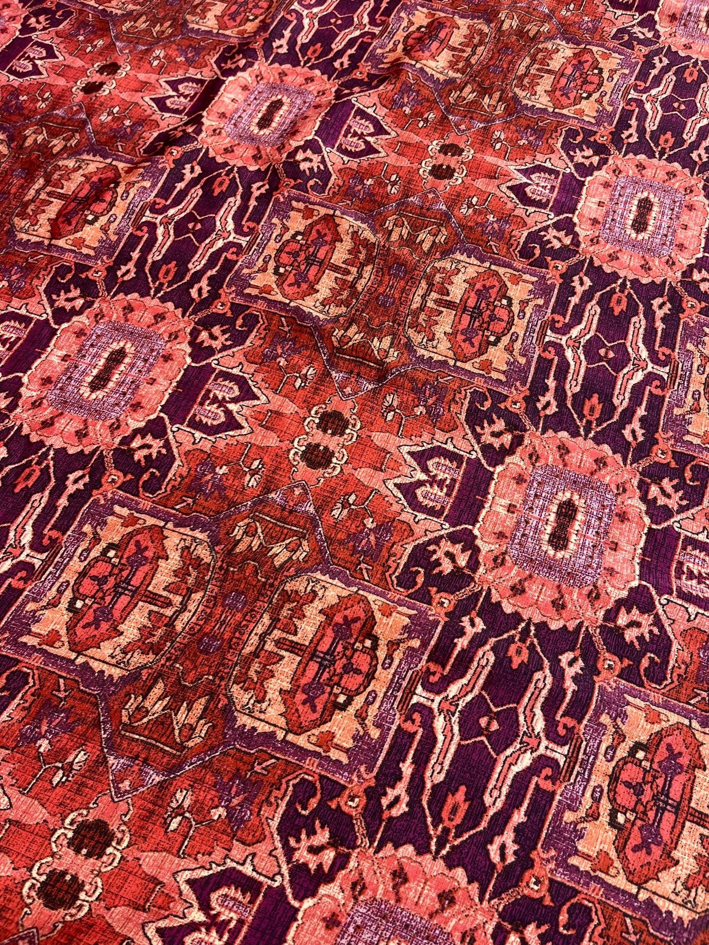 Wild Rag 45x45 red/ purple medallion tribal
