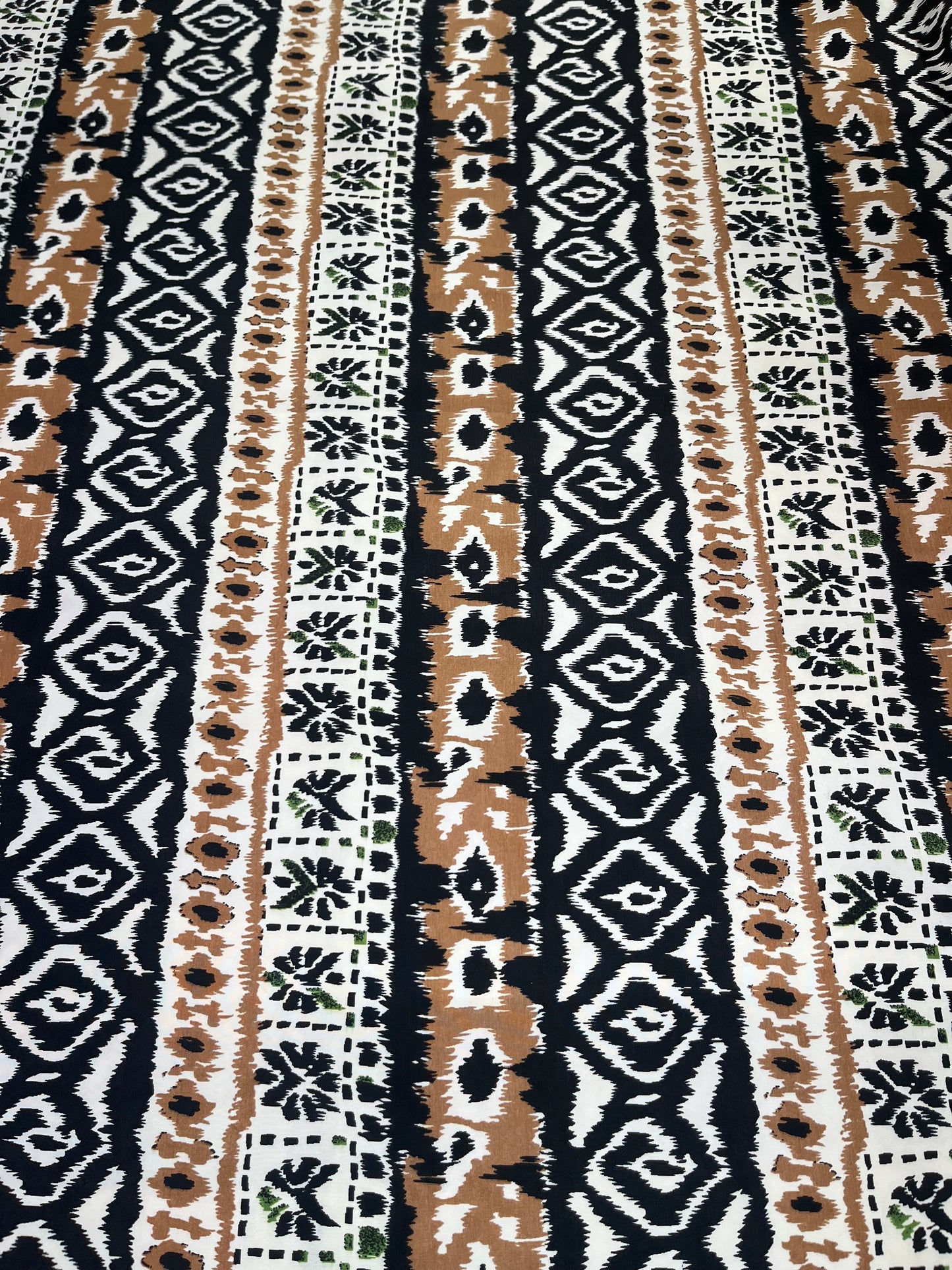 Wild Rag 45x45 black tan tribal