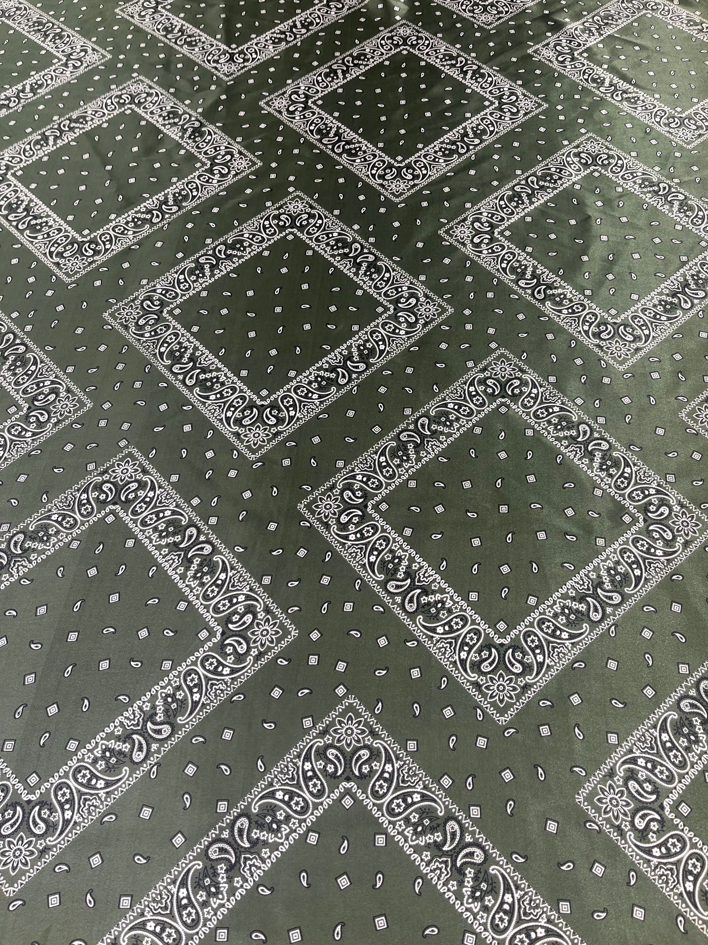 Wild Rag 45x45 bandanna green