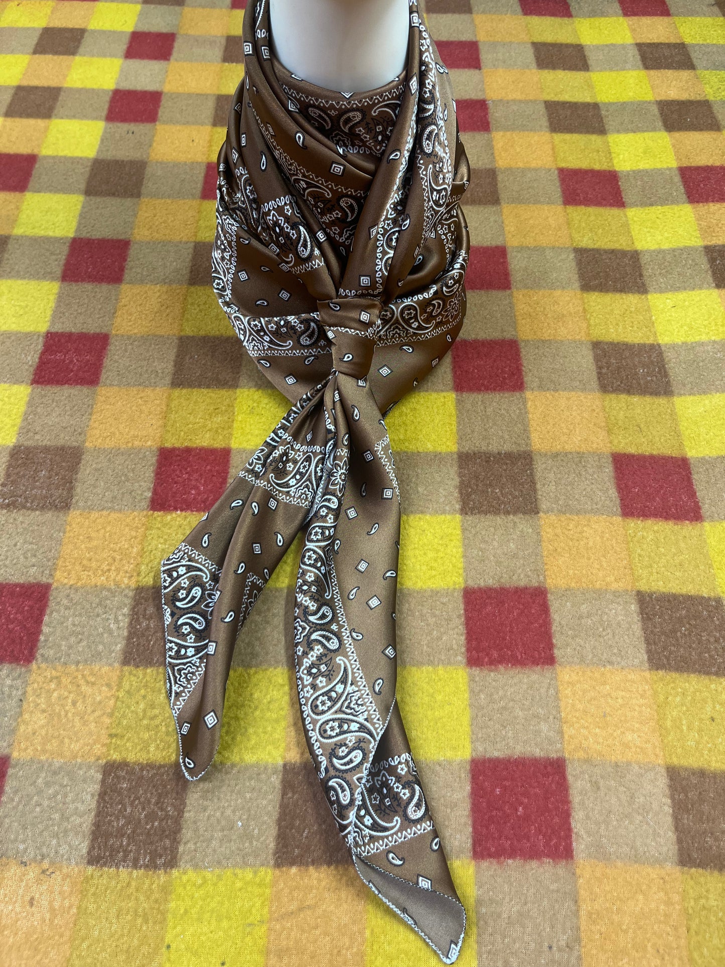 Wild Rag 45x45 bandanna bronzed