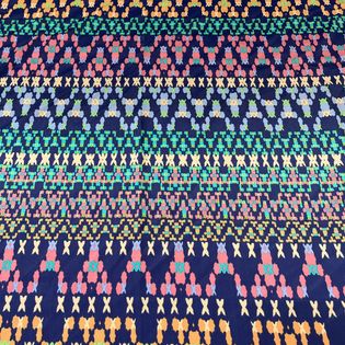 45x45 Wild Rag purple/pink/teal zigzag