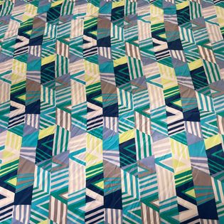 45x45 Wild Rag blue/ green triangle