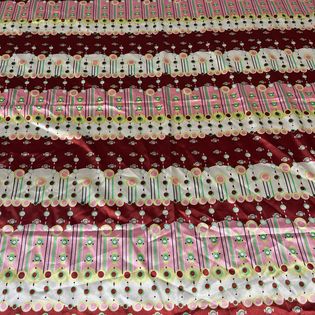 45x45 Wild Rag pink/maroon candy dots