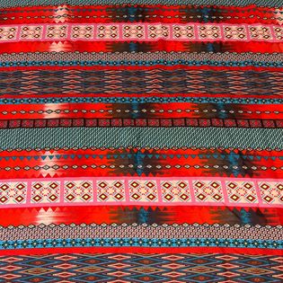 45x45 Wild Rag blue/red/pink tribal
