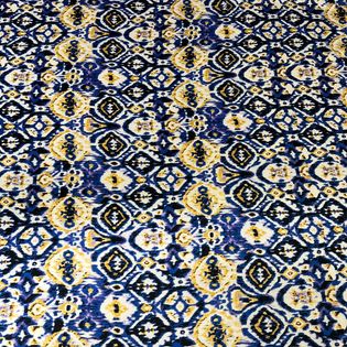 45x45 Wild Rag blue/yellow tribal