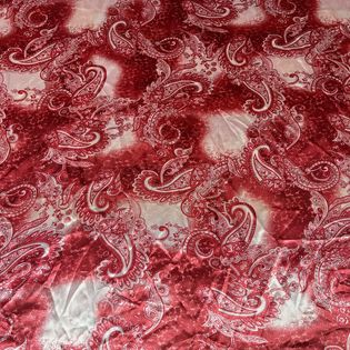45x45 Wild Rag red and white paisley I