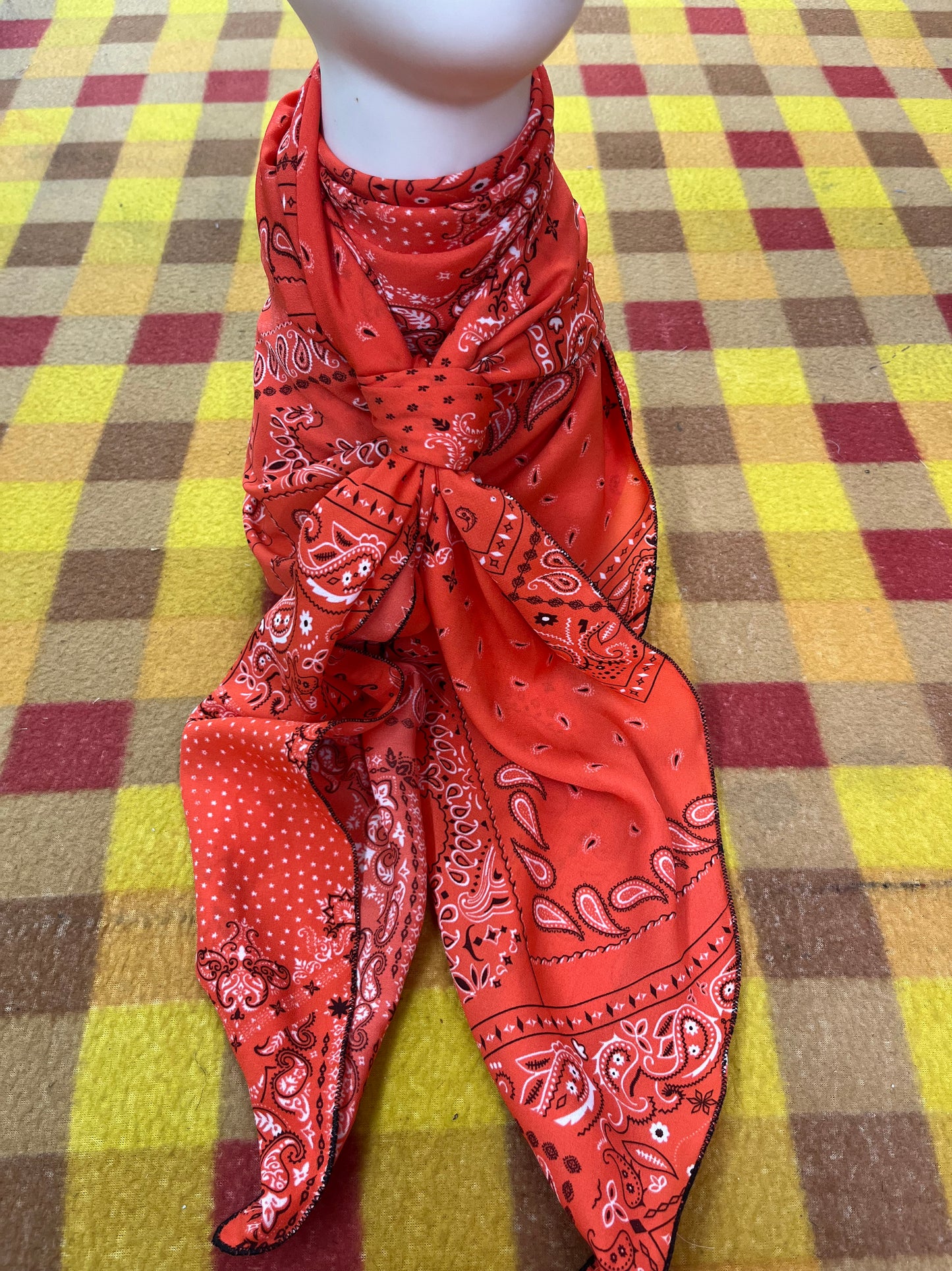 Wild Rag 45x45 red bandanna paisley