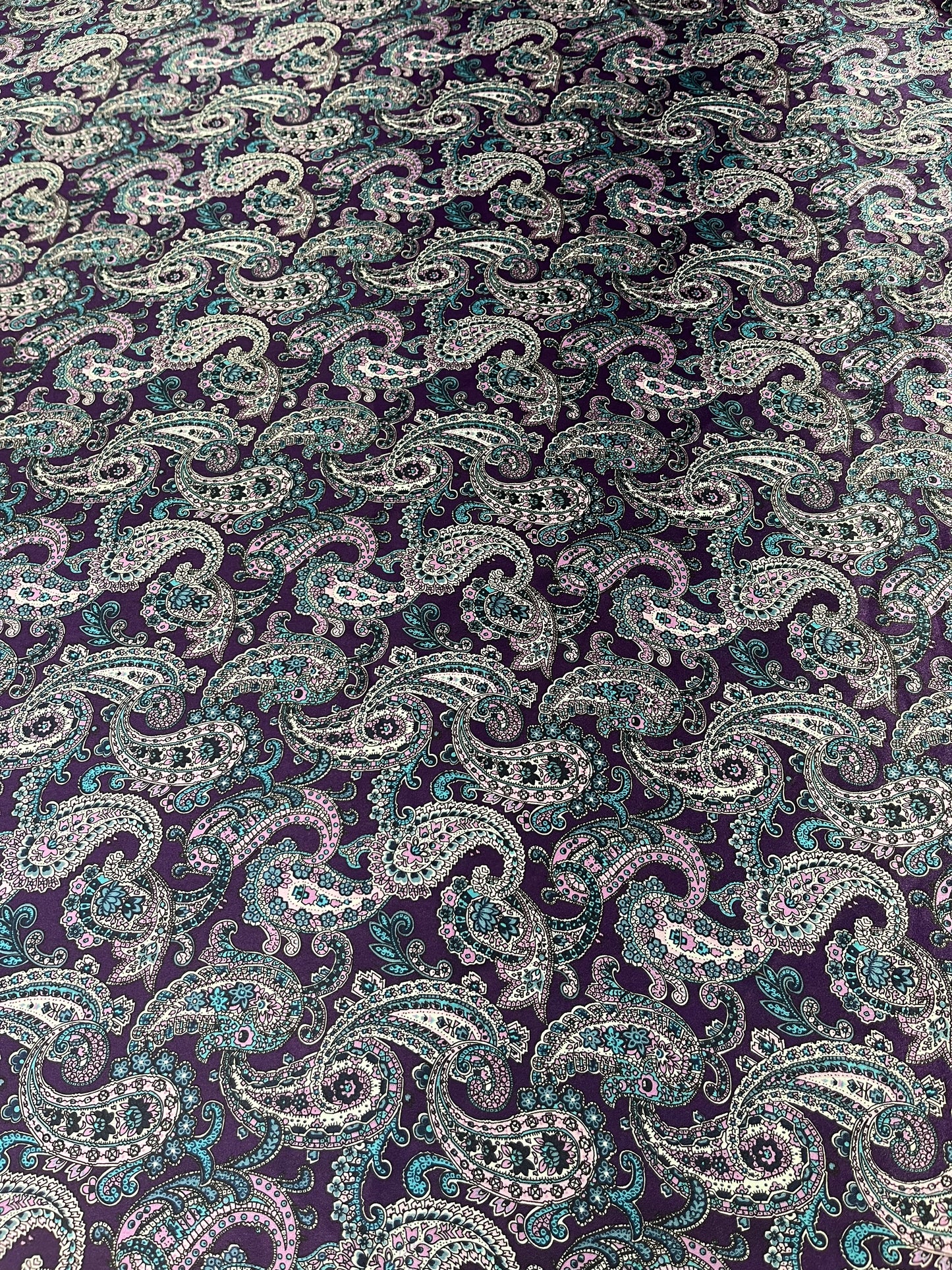 Wild Rag 45x45 purple paisley