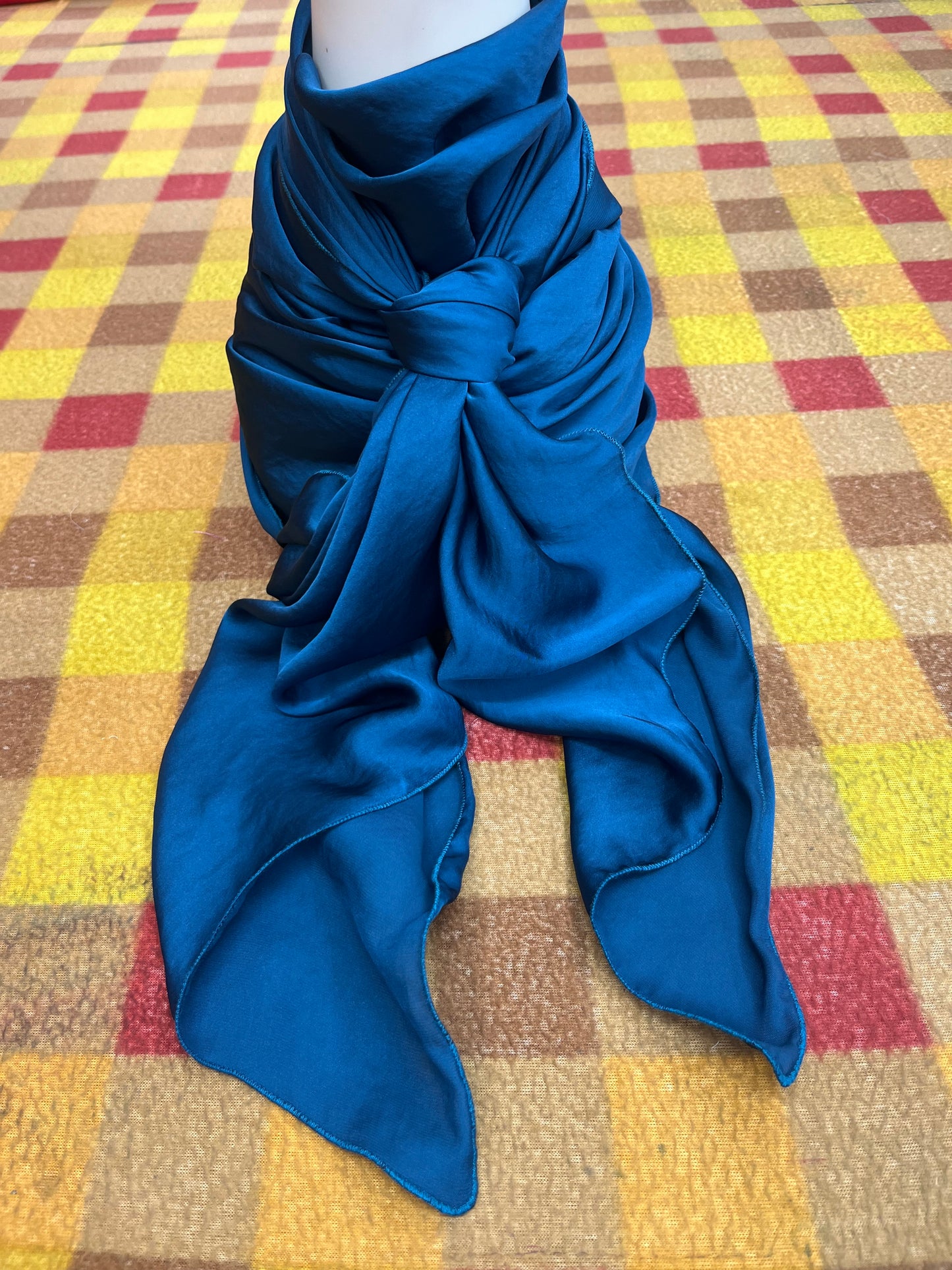 Wid Rag 45x45 Dark Teal Solid lightweight