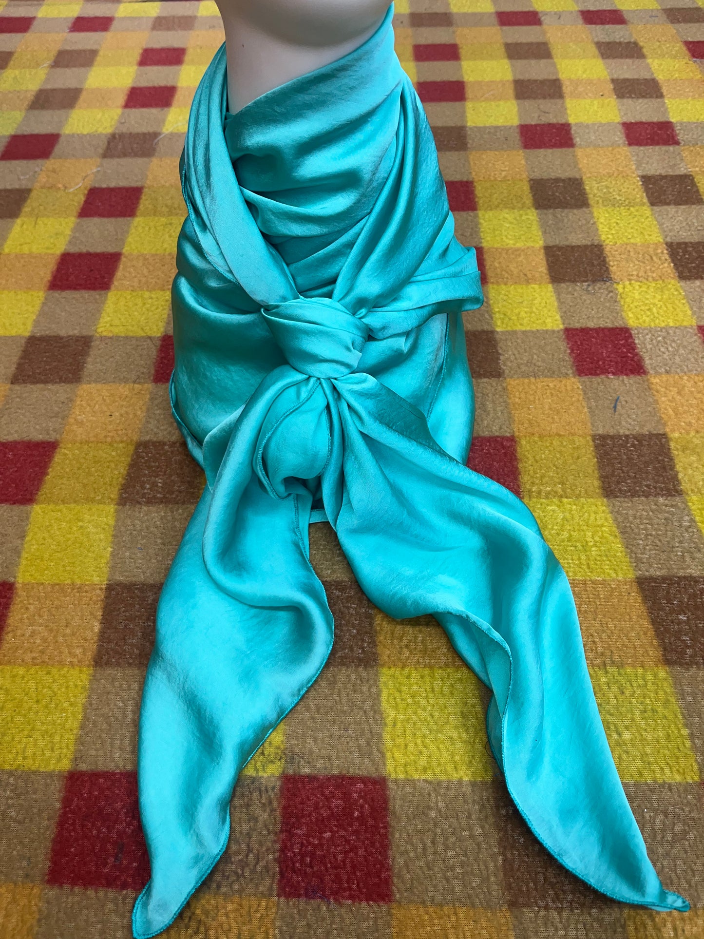 WildRag 45x45 turquoise solid light weight