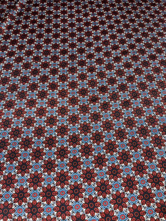 Wild Rag 45x45 red/blue rowel chevron