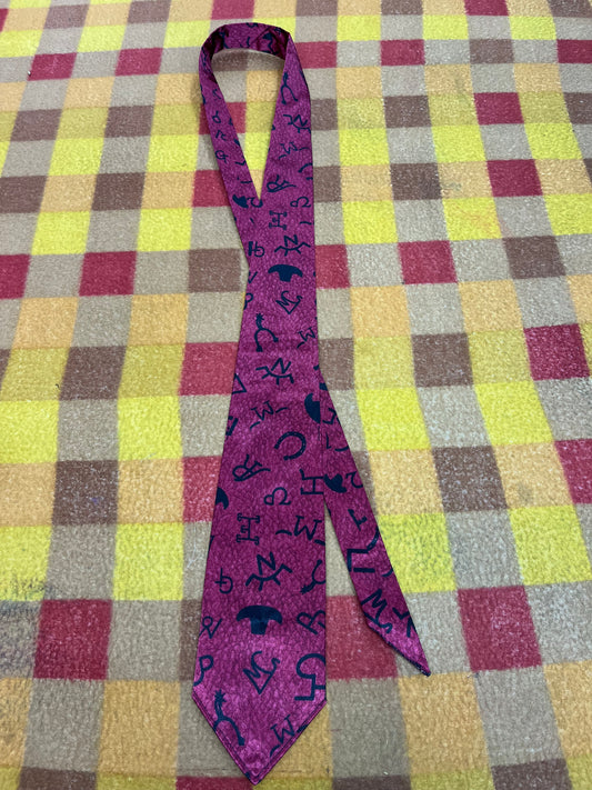 60” Necktie, 12x12” pocket square. Burgundy brands