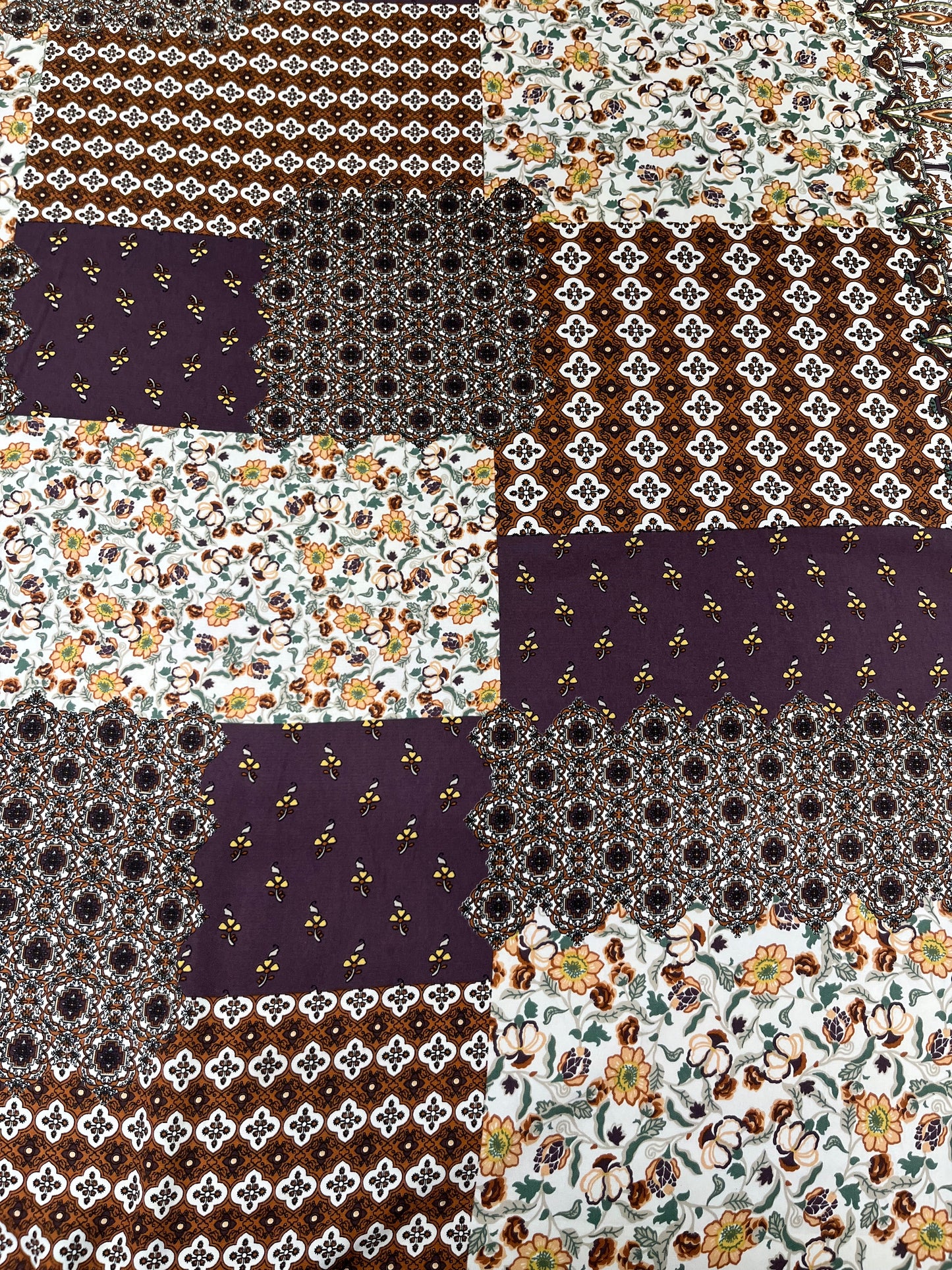 Wild Rag 45x45 purple patchwork