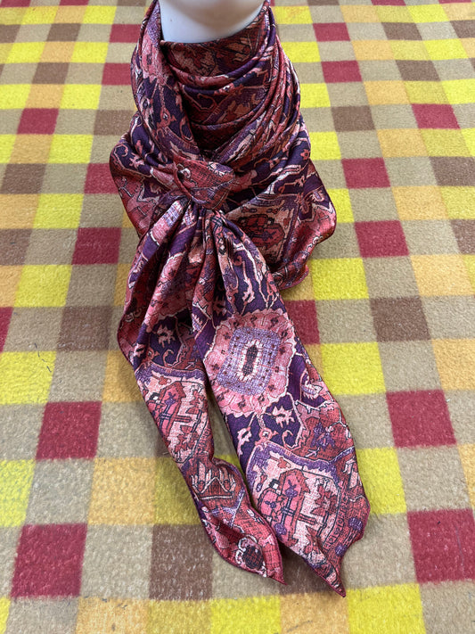 Wild Rag 45x45 red/ purple medallion tribal