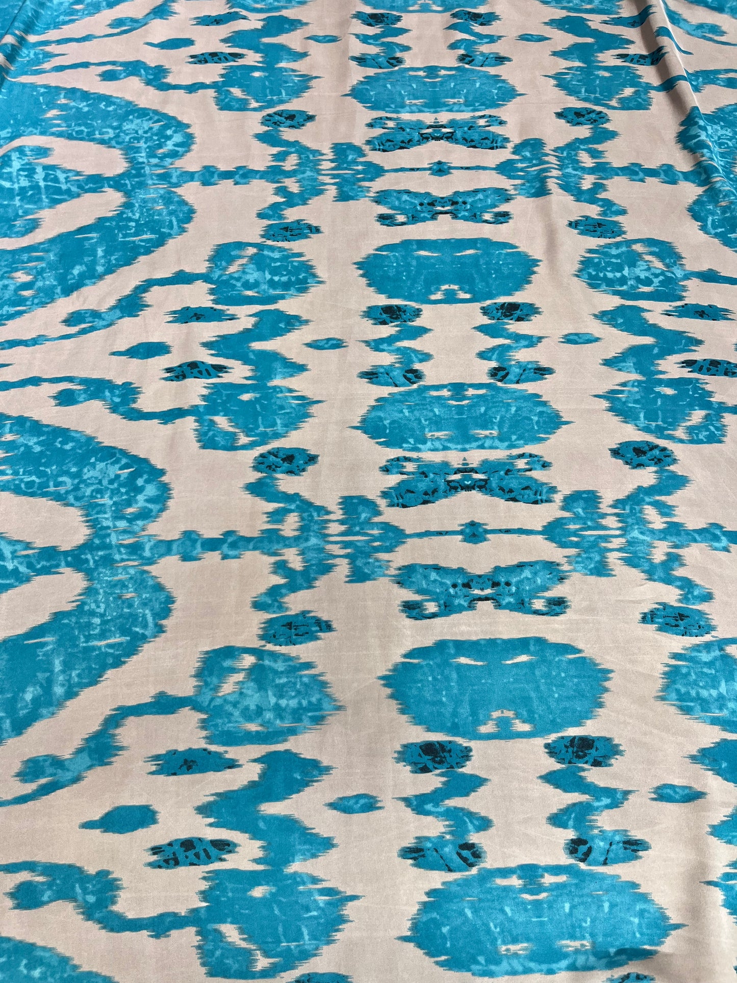 Wilde Rag 45x45 silver/teal blue Damascus