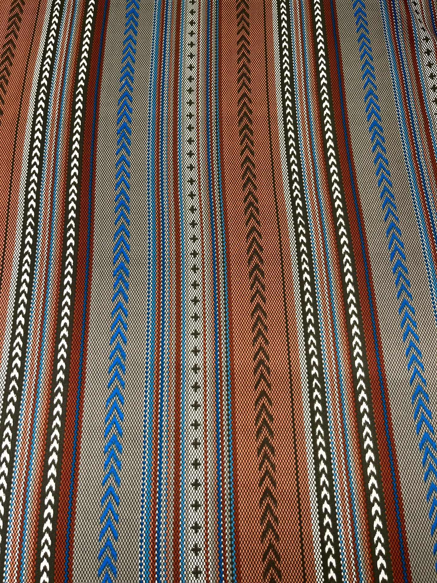 Wild Rag 45x45 brown stripe/blue V