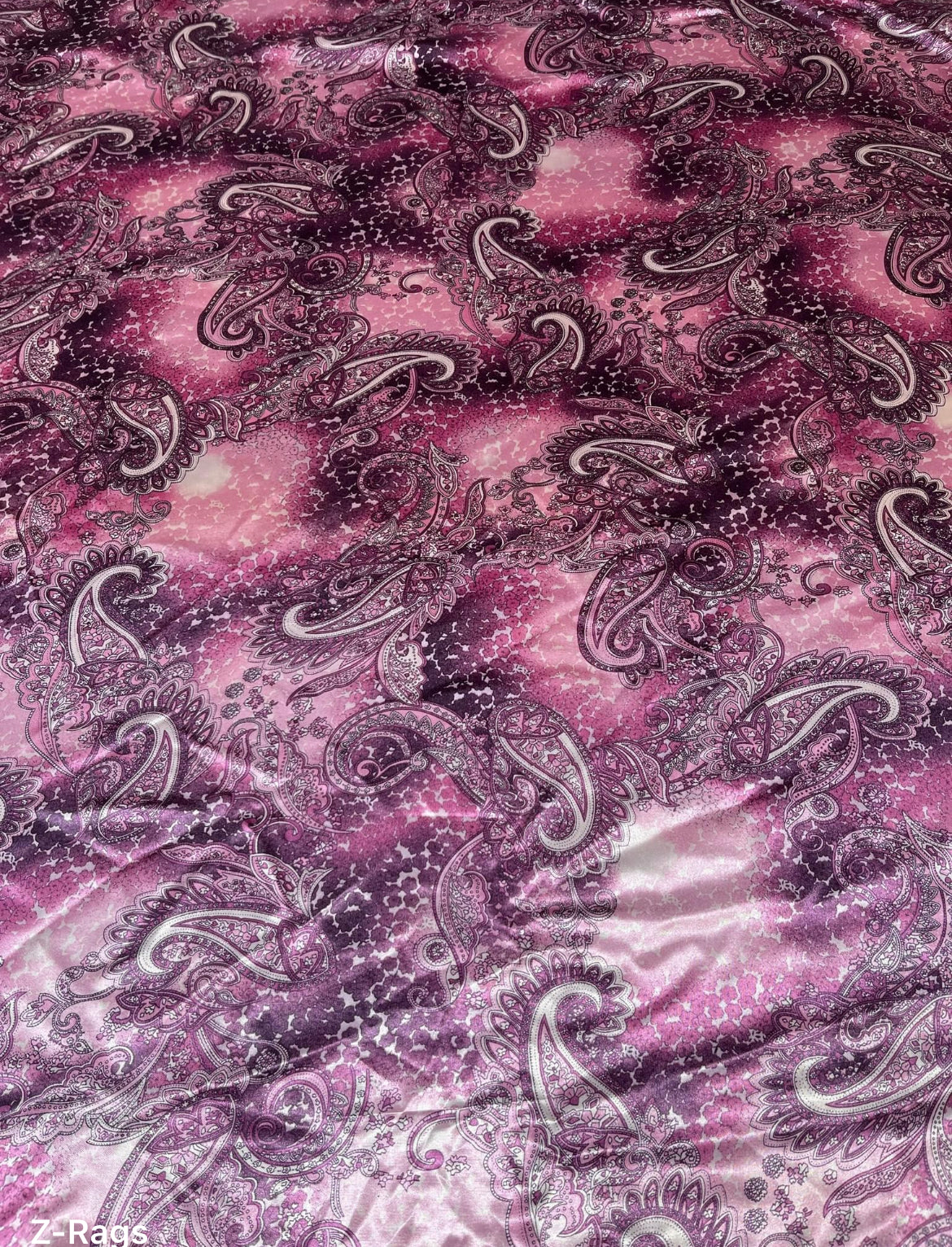 Wild Rag 45x45 pink/purple paisley