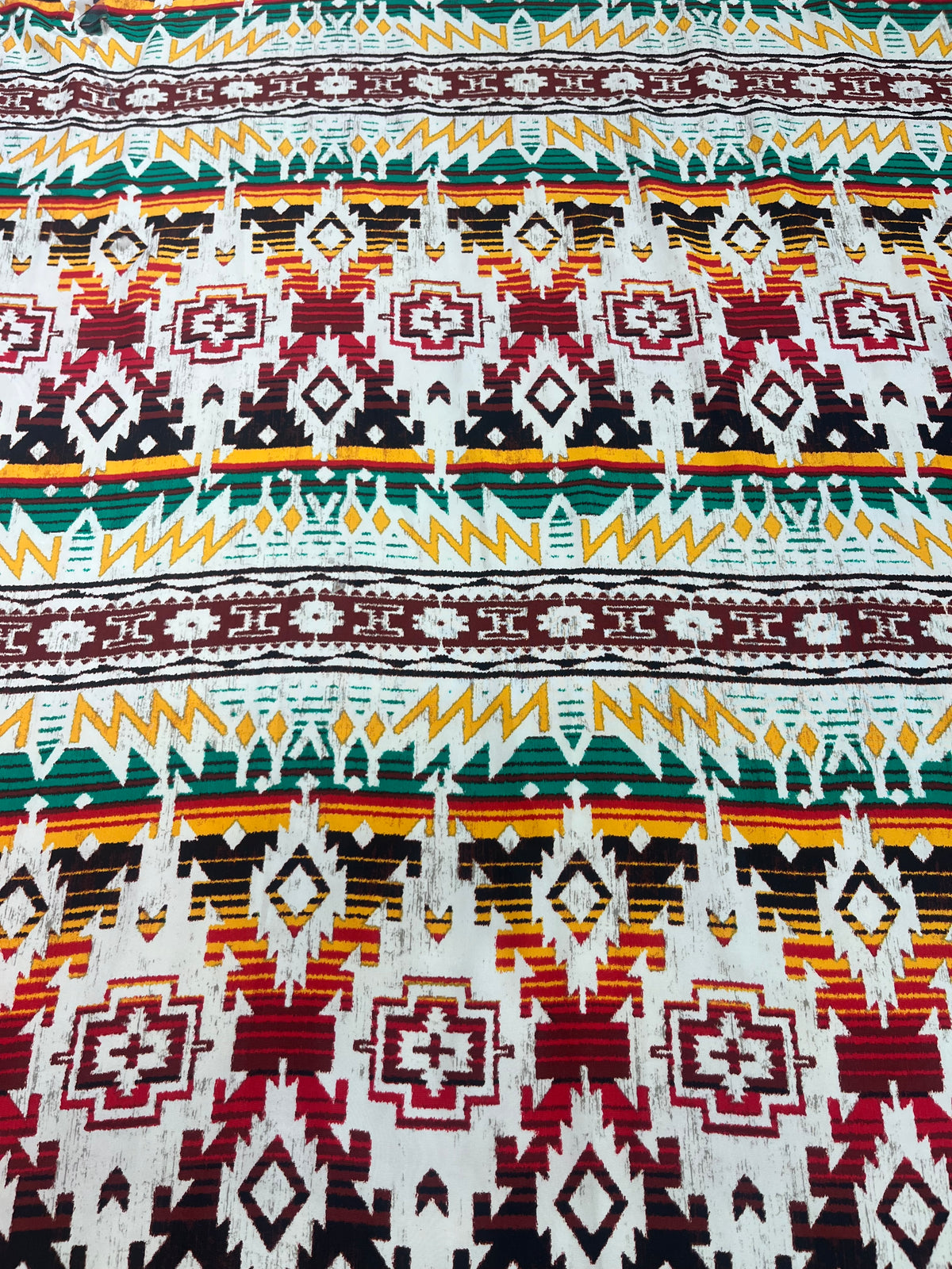 Wild Rag 45x45 multicolored/white tribal stripe