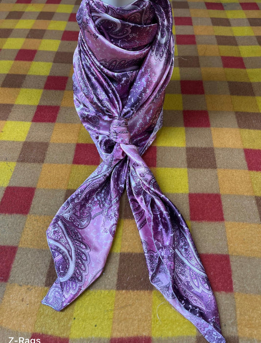 Wild Rag 45x45 pink/purple paisley