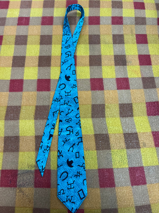 60” Necktie, 12x12” pocket square. Teal brands