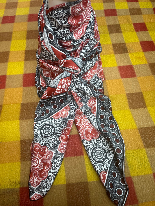 Wild Rag 45x45 red/white/black tile