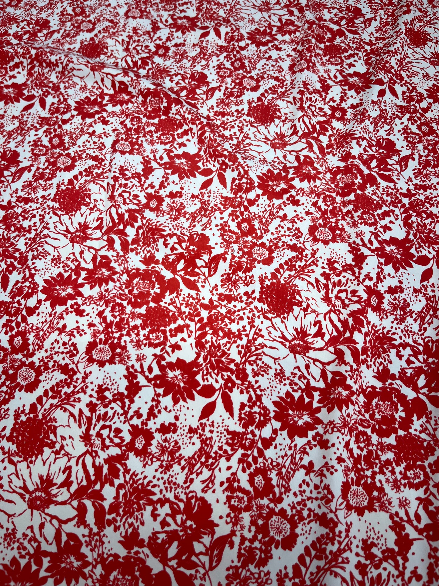 Wild Rag 45x45 Red/white floral