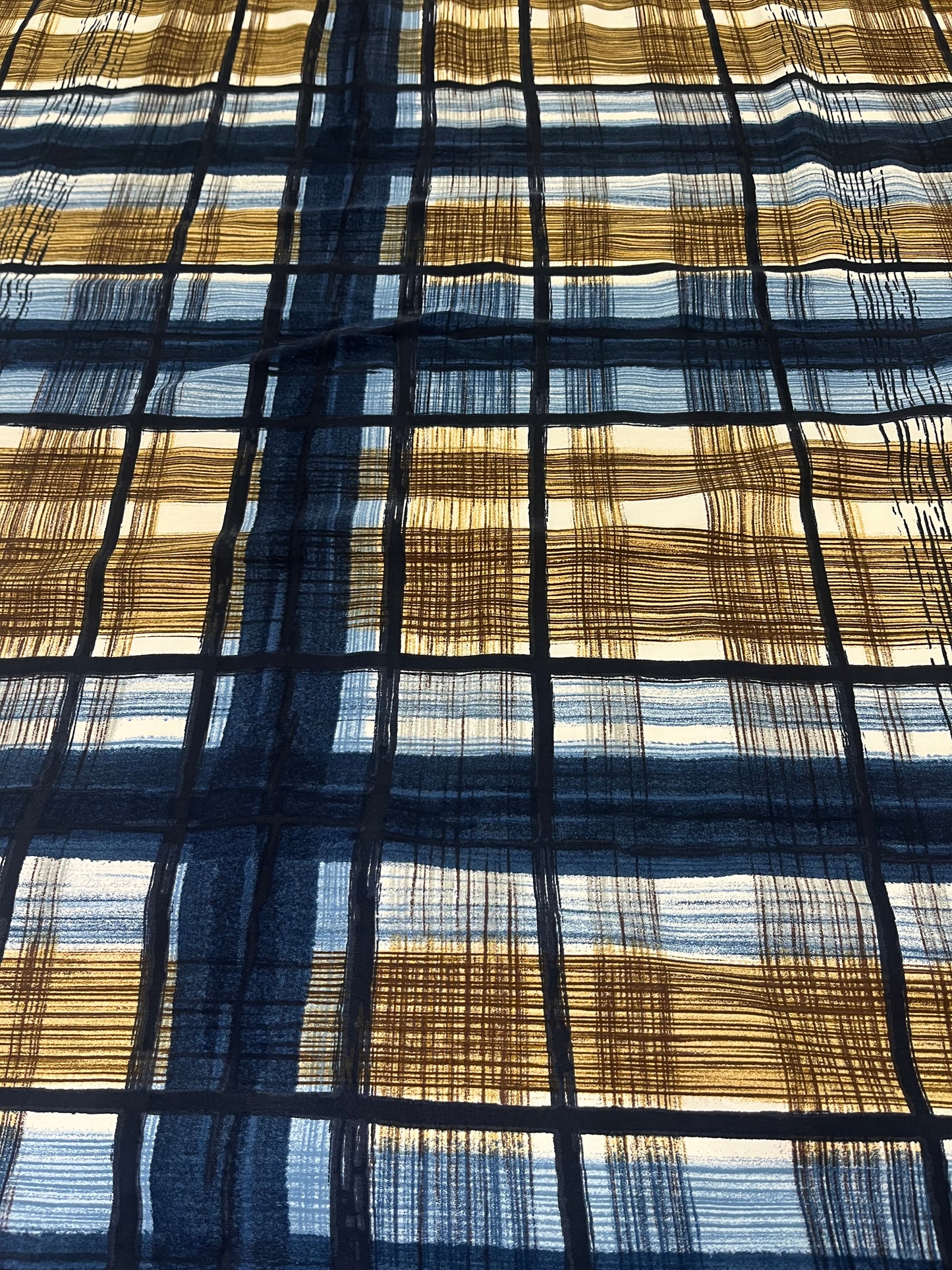 Wild Rag 45x45 navy plaid