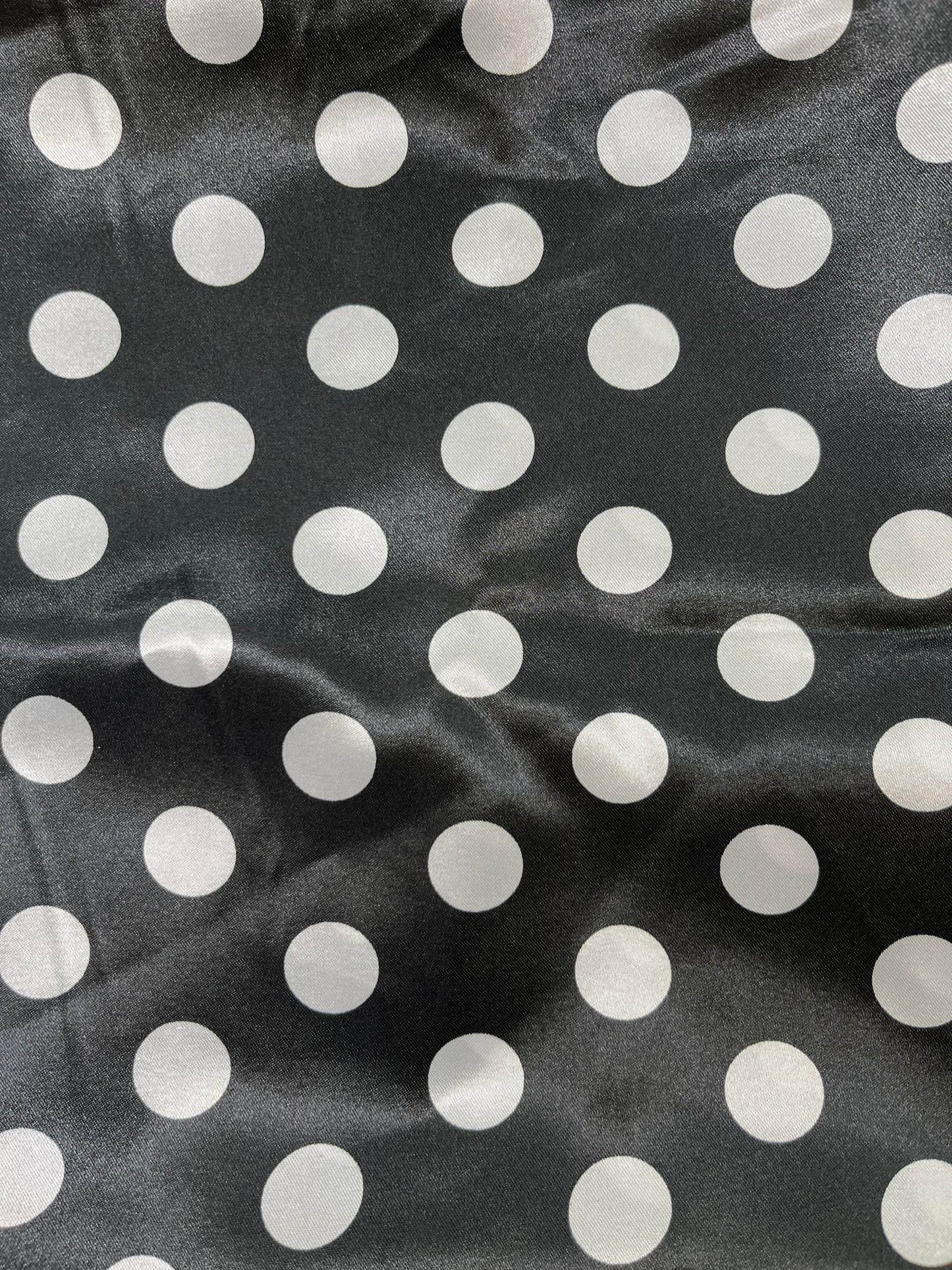 Wild Rag 45x45 black/ white polka dot