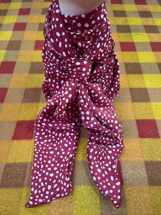 Wild Rag 45x45 red/white polka dots
