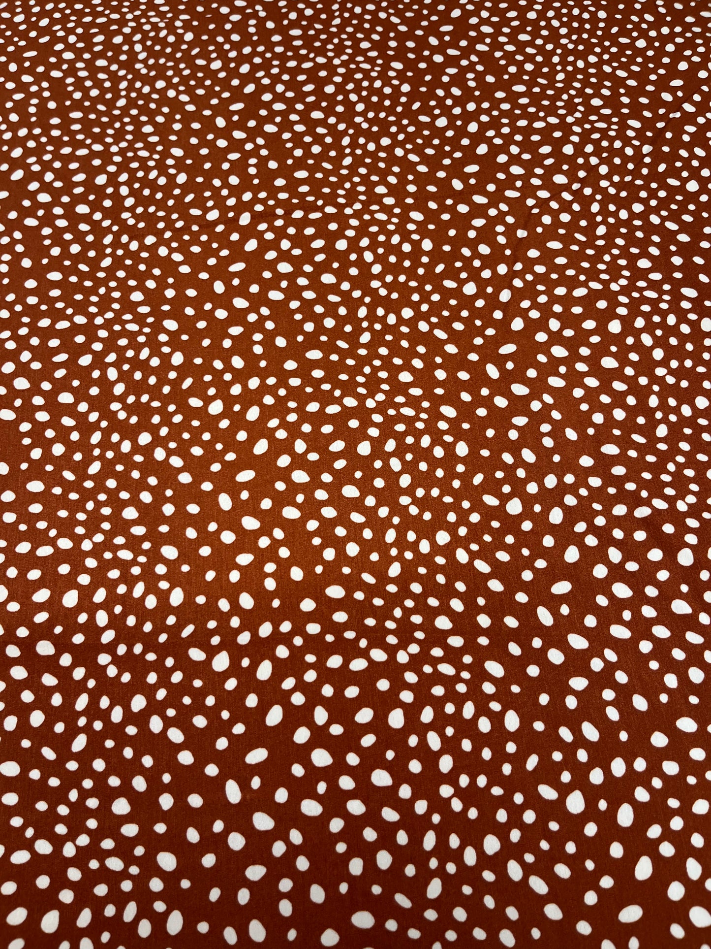 Wild Rags 45x45 rust/white  polka dot