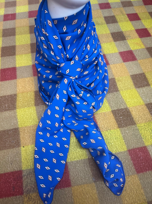 Wild Rag 45x45 blue/ tiny diamond