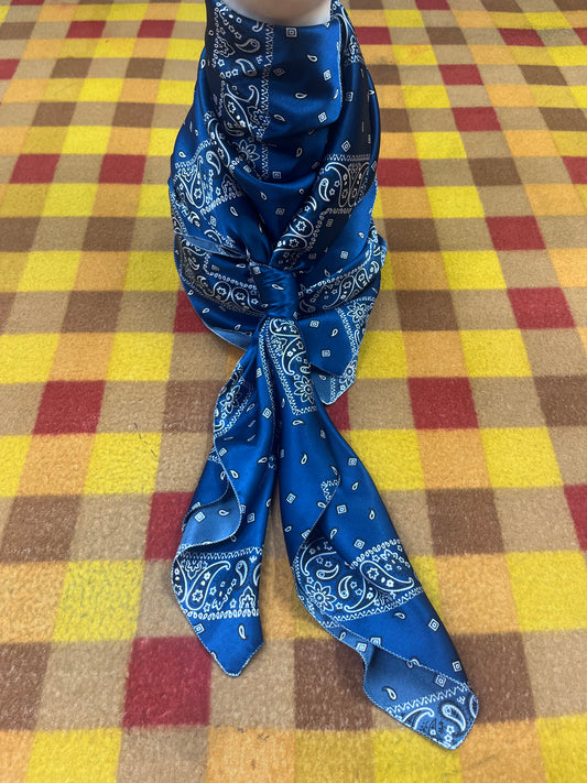 Wild Rag 45x45 bandanna blue