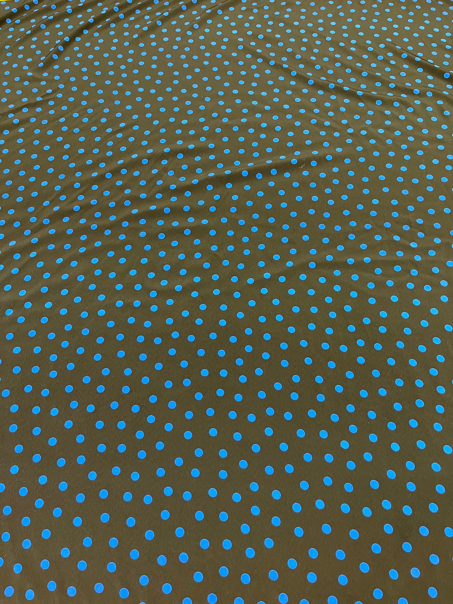 Wild Rag 45x45 black and blue polka dot