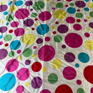 45x45 Wild Rag multi color polka dot