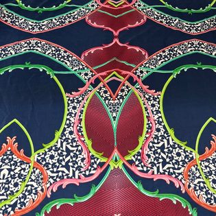 45x45 Wild Rag navy/maroon