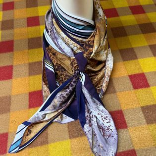 45x45 Wild Rag purple/chetah