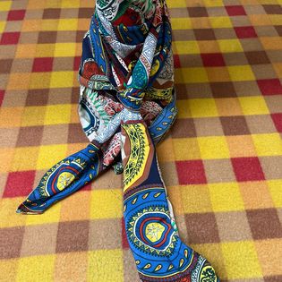 45x45 Wild Rag multicolor pinwheels