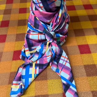 45x45 Wild Rag blue/purple plaid
