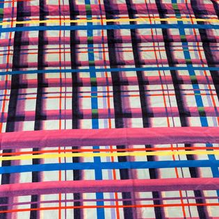45x45 Wild Rag blue/purple plaid