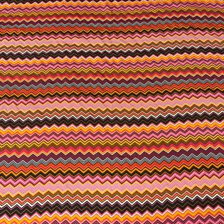 45x45 Wild Rag pink/black/orange zig zag