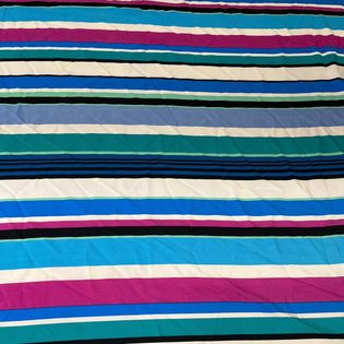 45x45 Wild Rag pink/blue/green stripe