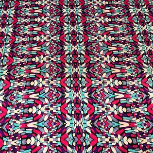 45x45 Wild Rag pink/purple stain glass