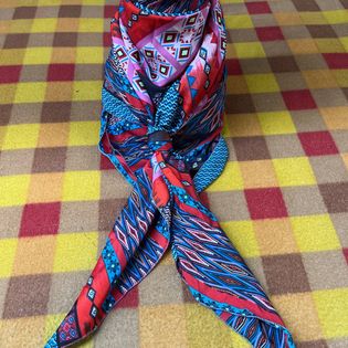 45x45 Wild Rag blue/red/pink tribal