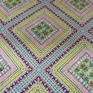 45x45 Wild Rag pink/green paisley square