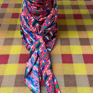 45x45 Wild Rag red/blue/green tribal