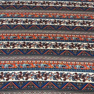 45x45 Wild Rag blue/red paisley tribal